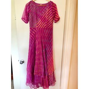 Beautiful pink dress.  Can be worn to any wedding